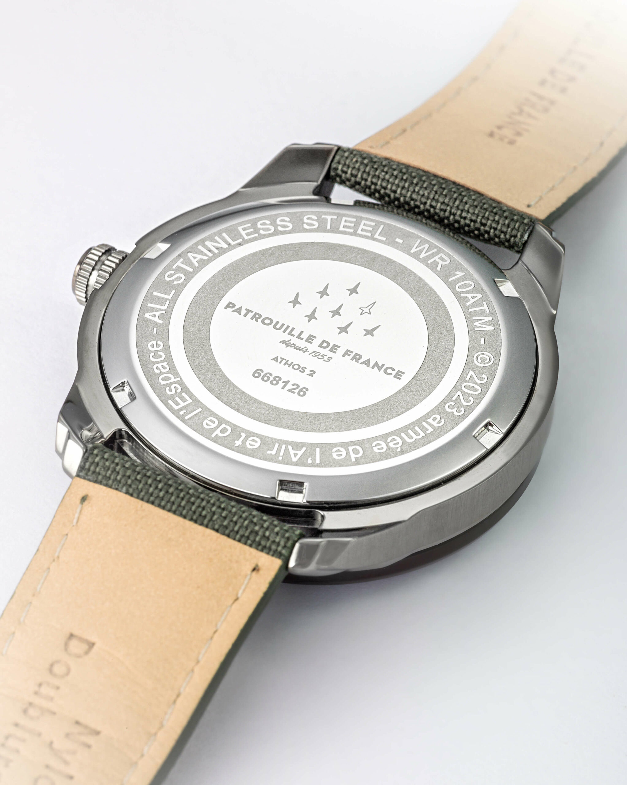 Montre Cadran Kaki Bracelet Tissé Kaki A2-100ID-668126 – Image 3