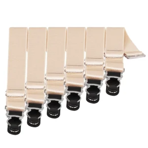 6 x attaches de porte-jarretelles en acier en Champagne