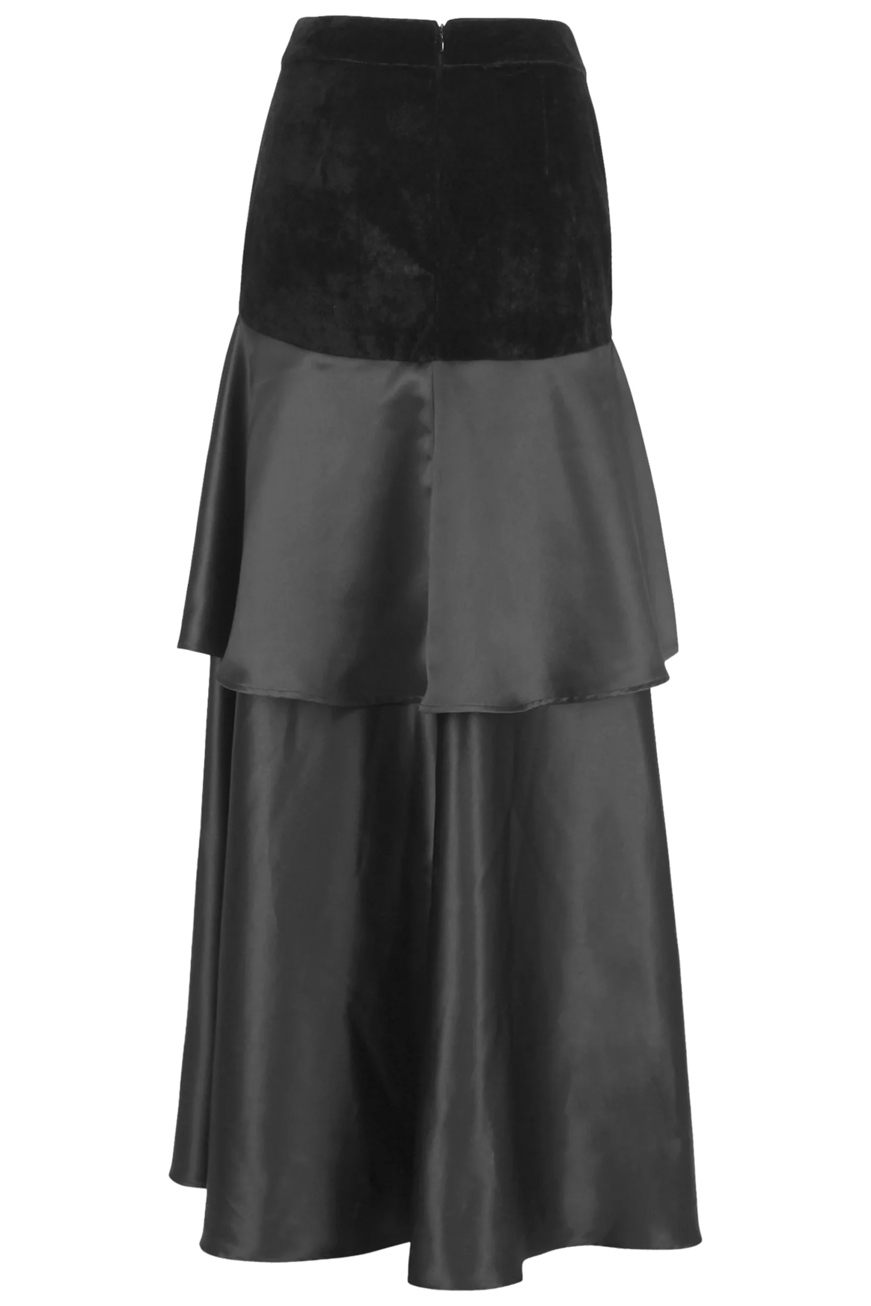 Chic Black Layered Skirt – Image 2