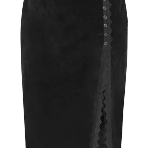 Black Velvet Pencil Skirt