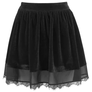 Black Velvet Skirt