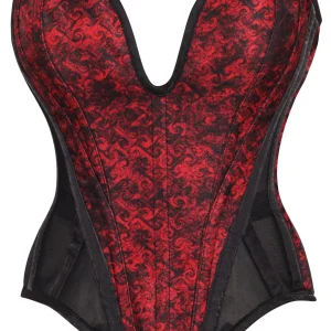 Red & Black Vampiric Seductress Corset