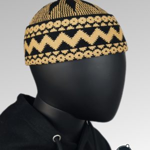 BONNET #ZIGZAG (Noir/Beige)