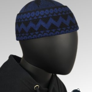 BONNET #ZIGZAG (Noir/Bleu)
