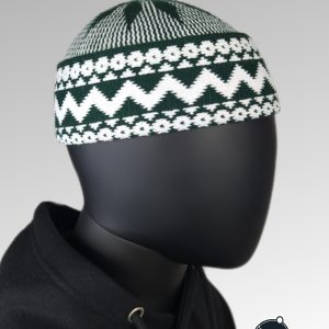 BONNET #ZIGZAG (Vert/Blanc)