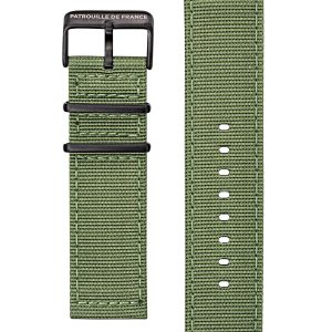 Bracelet Tissé Vert Kaki 24mm