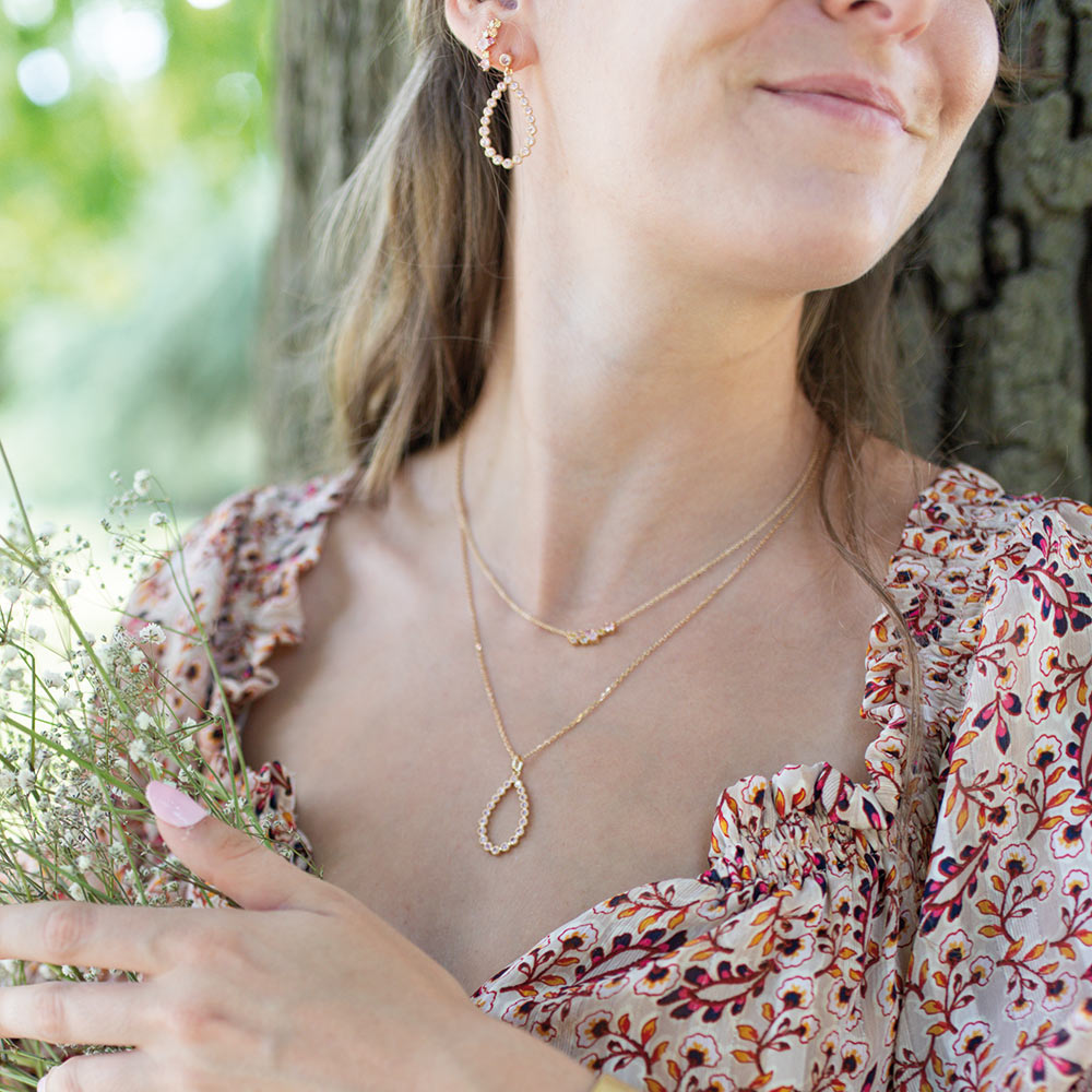 Boucle d’oreille Femme Plaqué or – 606606 – Image 3