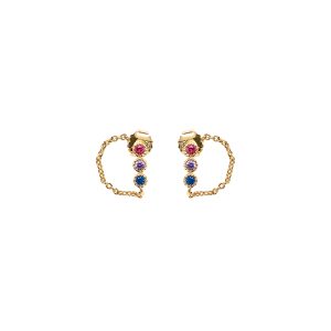 Boucle d&rsquo;oreille Femme Plaqué or – 606634