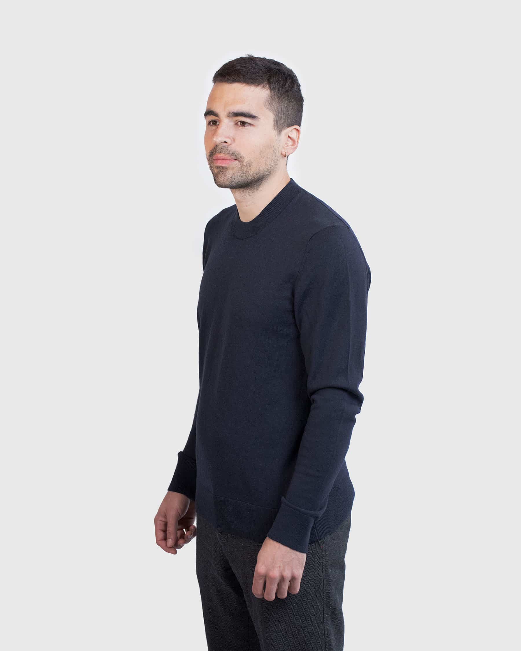 Pull Douillet Homme Bleu Nuit – Image 4
