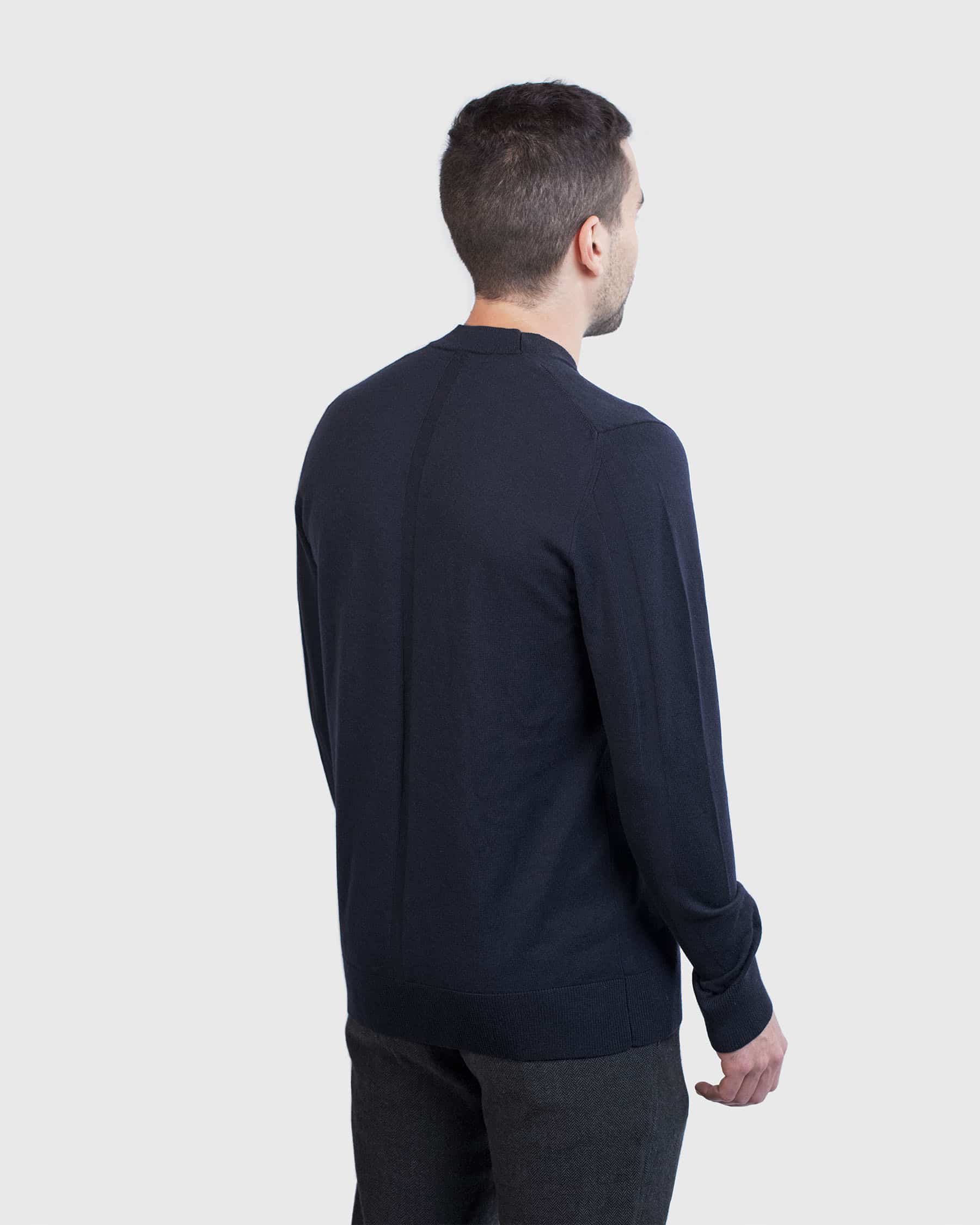 Pull Douillet Homme Bleu Nuit – Image 5
