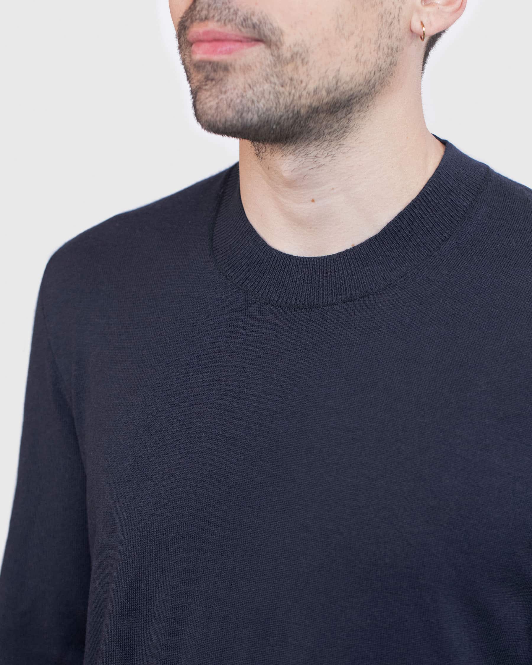 Pull Douillet Homme Bleu Nuit – Image 6