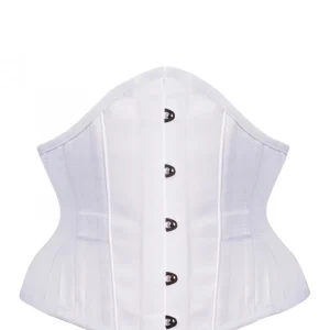 Underbust guêpière Waist Training satin Blanc