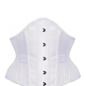 Underbust guêpière Waist Training satin Blanc