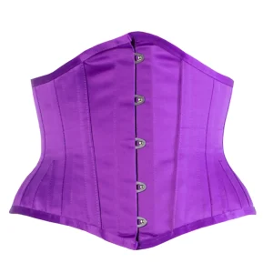 SERRE-TAILLE WASPIE WAIST TRAINING VIOLET EN SATIN