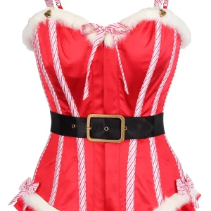 Mrs Claus Steel Boned Xmas Corset