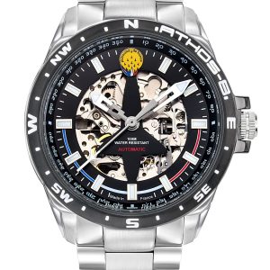 Montre Automatique Acier Cadran Noir A8-100ED-668129