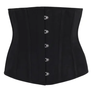 Single Layer Underbust Corset in Black