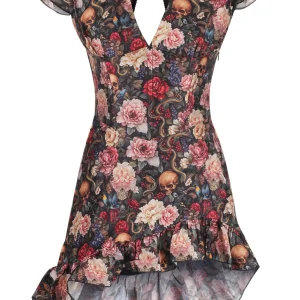 Poison Garden High-Low Corset Mini Dress