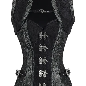 Handmade Full Steel Boned Corset with Sleeveless Jacket – Corset Story Design (2012)