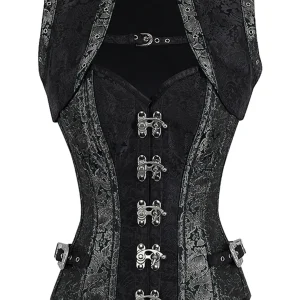 Handmade Full Steel Boned Corset with Sleeveless Jacket – Corset Story Design (2012)