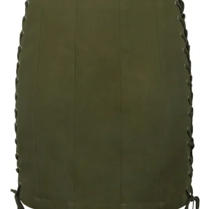 Edith Capulate Olive Cotton Twill Corset Inspired Skirt