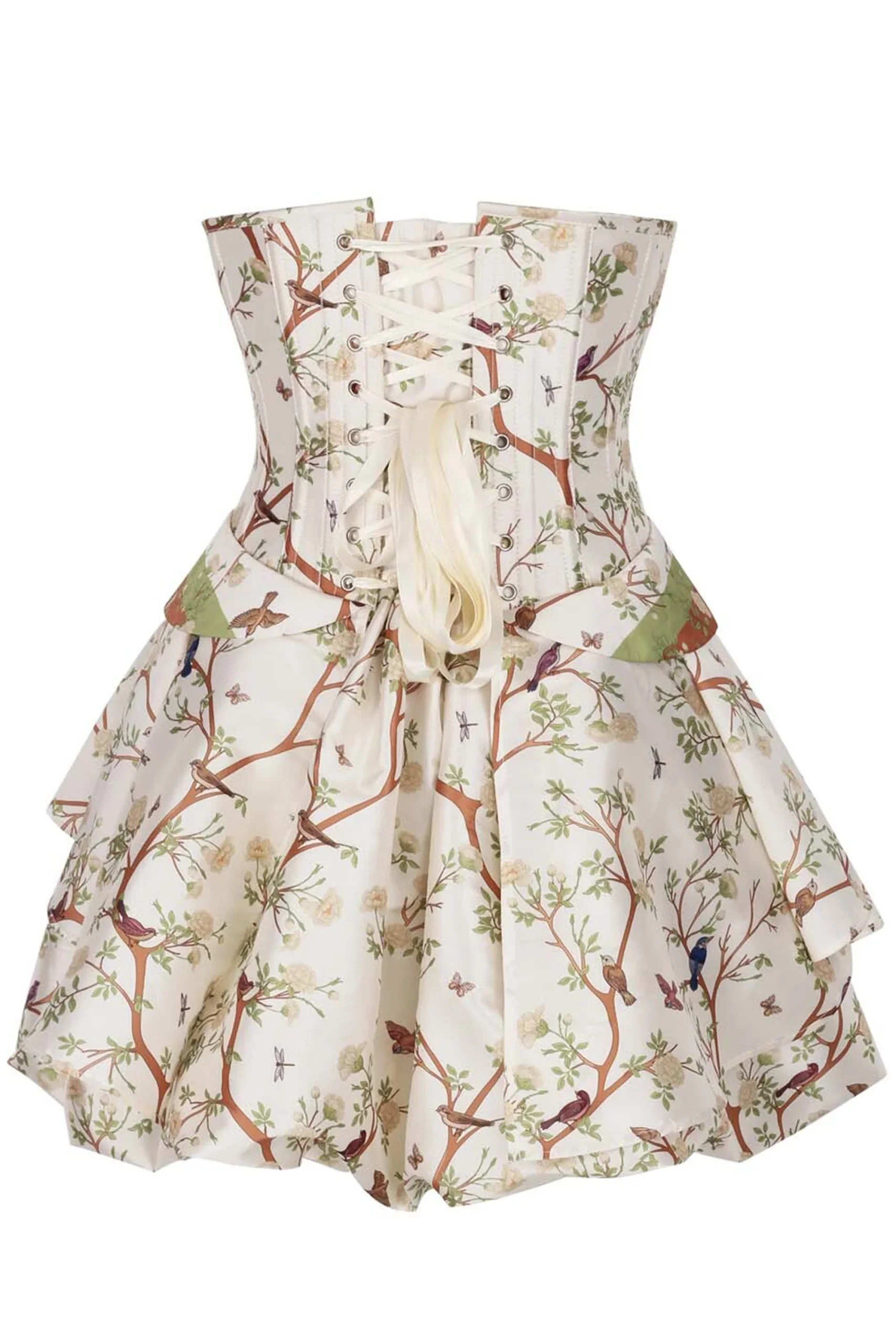 Garden Song Corset Dress with Layered Skirt – Image 2