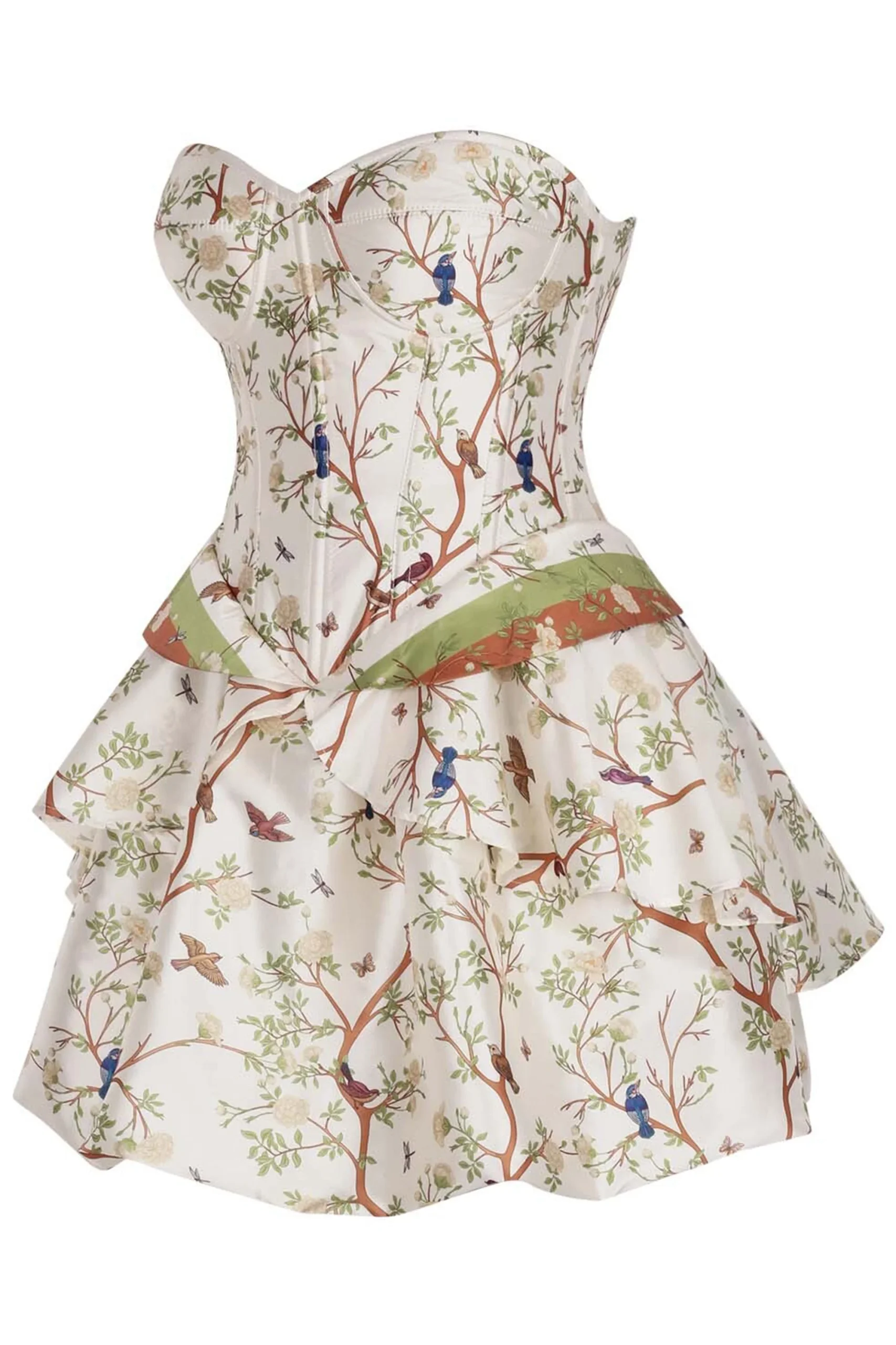 Garden Song Corset Dress with Layered Skirt – Image 3