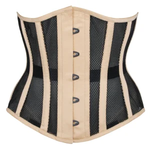 Beige Mesh Fronted Underbust