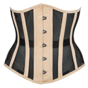 Beige Mesh Fronted Underbust