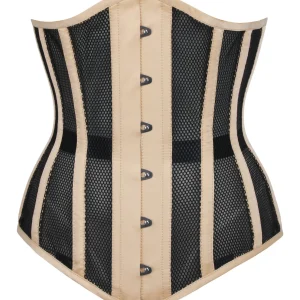 Longline Beige Mesh Underbust