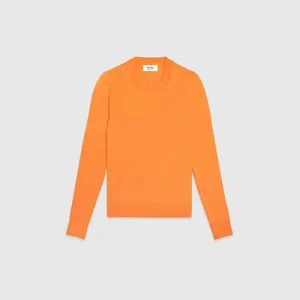 Pull Douillet Femme Orange