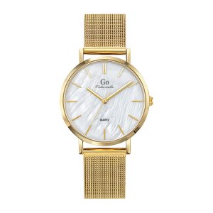 Montre Femme Boîtier Doré Bracelet Métal Doré – 695265