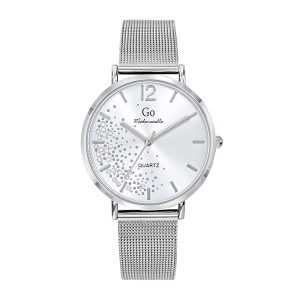 Montre Femme Boîtier Argenté Bracelet Métal Argenté – 695346