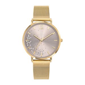 Montre Femme Boîtier Doré Bracelet Métal Doré – 695354