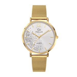 Montre Femme Boîtier Doré Bracelet Métal Doré – 695367