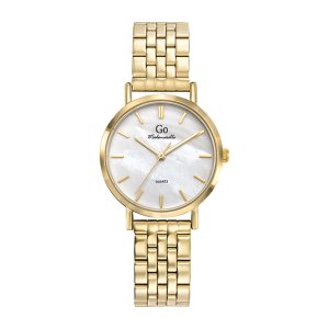 Montre Femme Boîtier Doré Bracelet Métal Doré – 695371