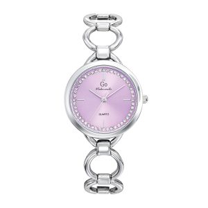 Montre Femme Boîtier Argenté Bracelet Métal Argenté – 695422
