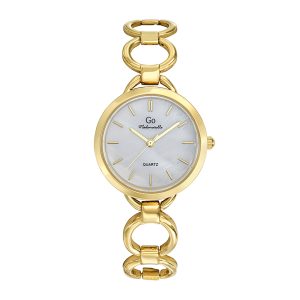 Montre Femme Boîtier Doré Bracelet Métal Doré – 695460