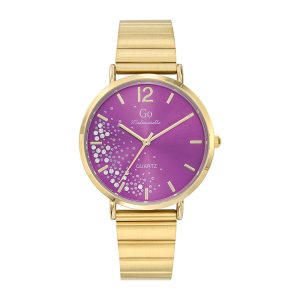 Montre Femme Boîtier Doré Bracelet Métal Doré – 695498
