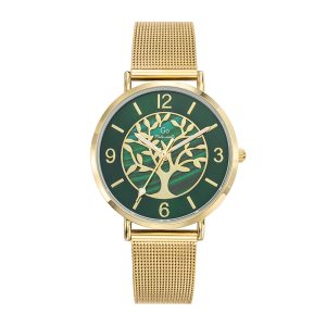 Montre Femme Boîtier Doré Bracelet Métal Doré – 695539