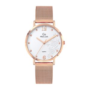 Montre Femme Boîtier Doré rose Bracelet Métal Doré rose – 695546