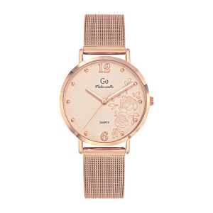 Montre Femme Boîtier Doré rose Bracelet Métal Doré rose – 695547