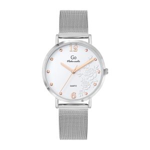 Montre Femme Boîtier Argenté Bracelet Métal Argenté – 695548