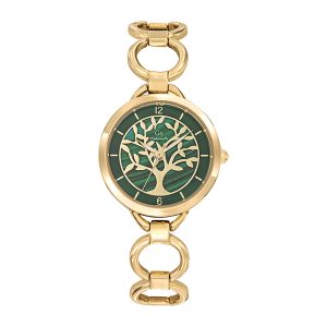 Montre Femme Boîtier Doré Bracelet Métal Doré – 695557