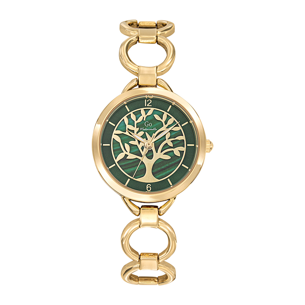 Montre Femme Boîtier Doré Bracelet Métal Doré – 695557