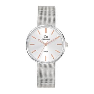 Montre Femme Boîtier Argenté Bracelet Métal Argenté – 695559