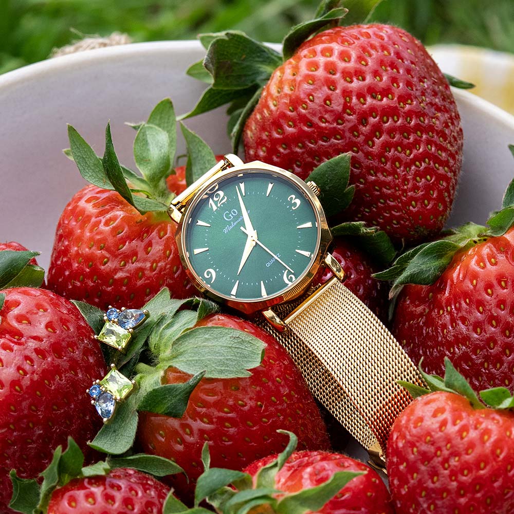 Montre Femme Boîtier Doré Bracelet Métal Doré – 695567 – Image 3