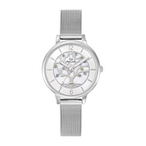Montre Femme Boîtier Argenté Bracelet Métal Argenté – 695569