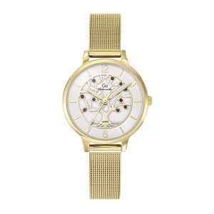 Montre Femme Boîtier Doré Bracelet Métal Doré – 695570