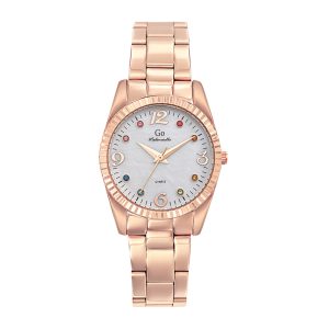 Montre Femme Boîtier Doré rose Bracelet Métal Doré rose – 695584
